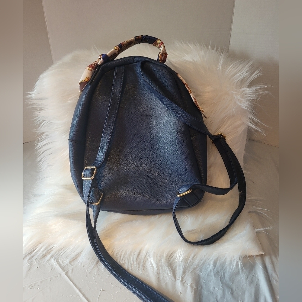 Ardene Navy Blue Backpack Purse - Picture 2 of 6
